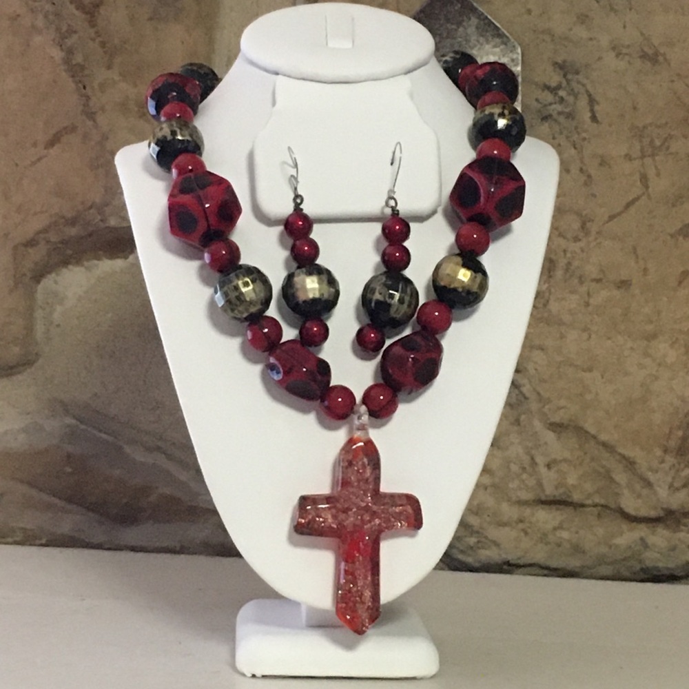 Acrylic Necklace/Earring Set